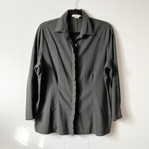 Vintage Merona Shirt Womens 16W Button Front Stretch Business Casual Workwear